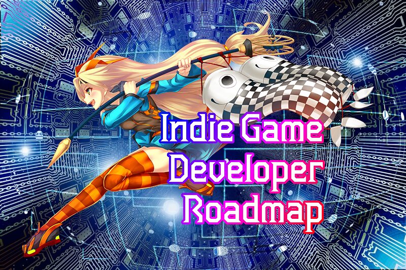 ユニティちゃんとIndie Game Developer Roadmapの文字